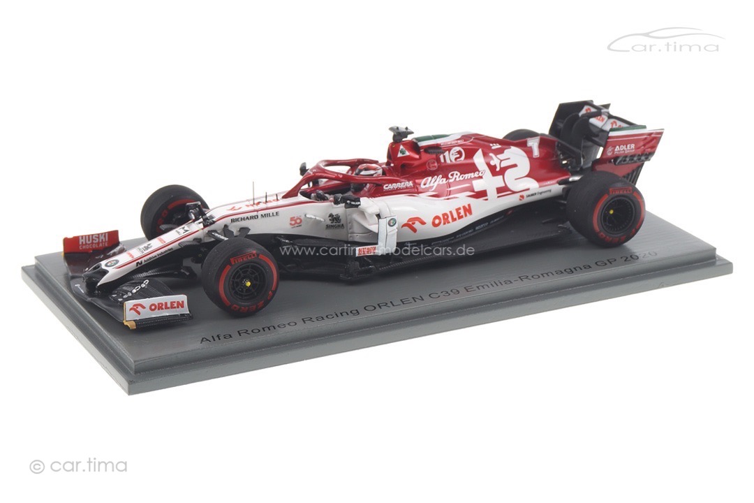 Alfa Romeo Racing C39 GP Emilia-Romagna 2020 Kimi Räikkönen Spark 1:43 S6494 Alfa Romeo Racing C39 GP Emilia-Romagna 2020 Kimi Räikkönen Spark 1:43 S6494