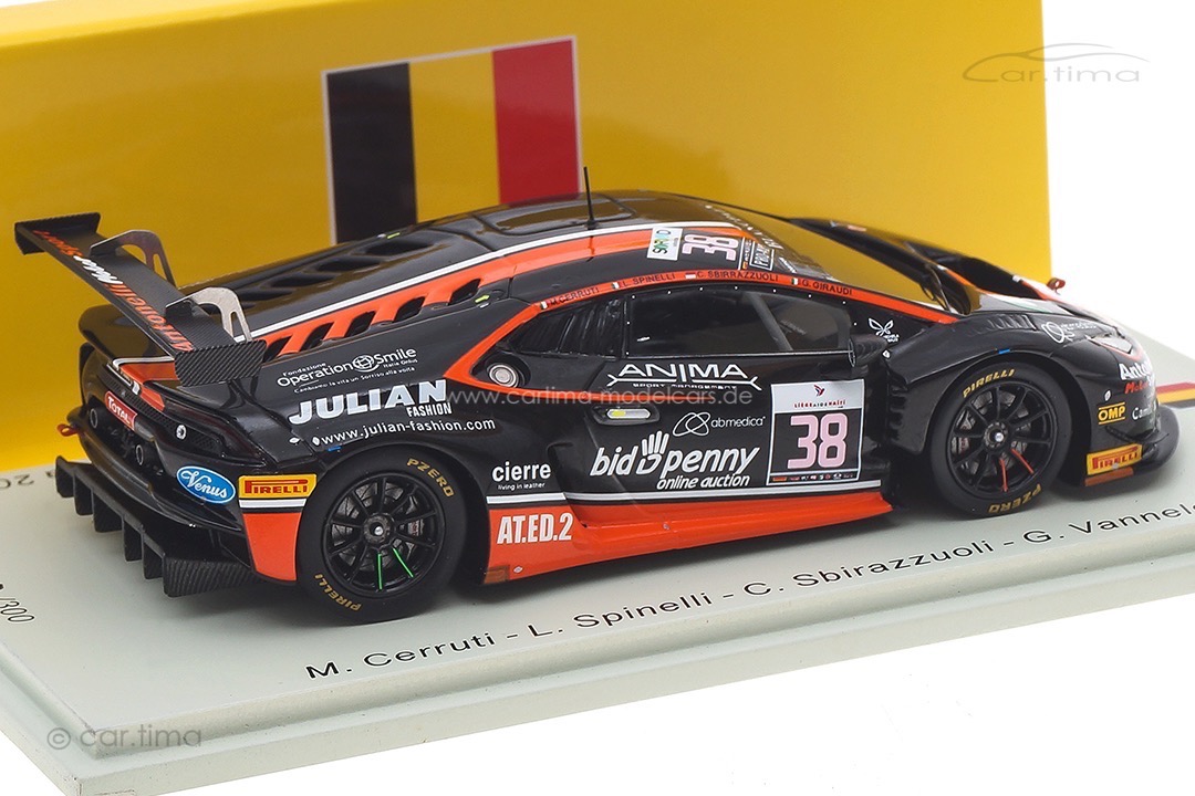 Lamborghini Huracán GT3 24h Spa 2016 Cerruti/Spinelli/Vannelet Spark 1:43 SB289
