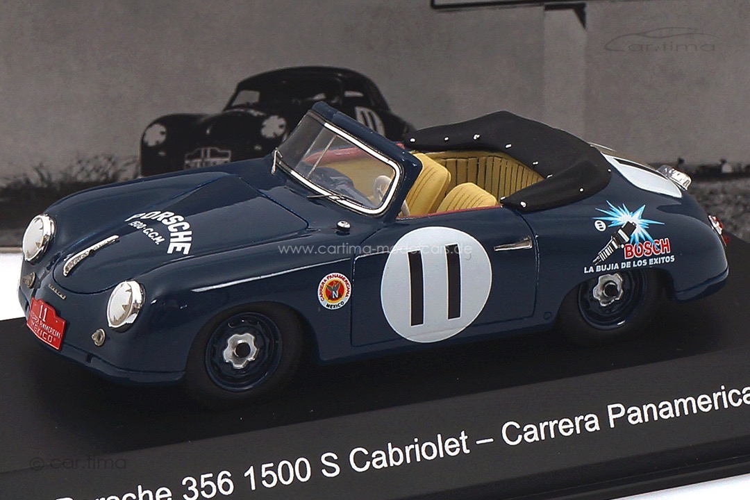 Porsche 356 1500 S Cabriolet Carrera Panamericana 1952 Spark 1:43 MAP02005623