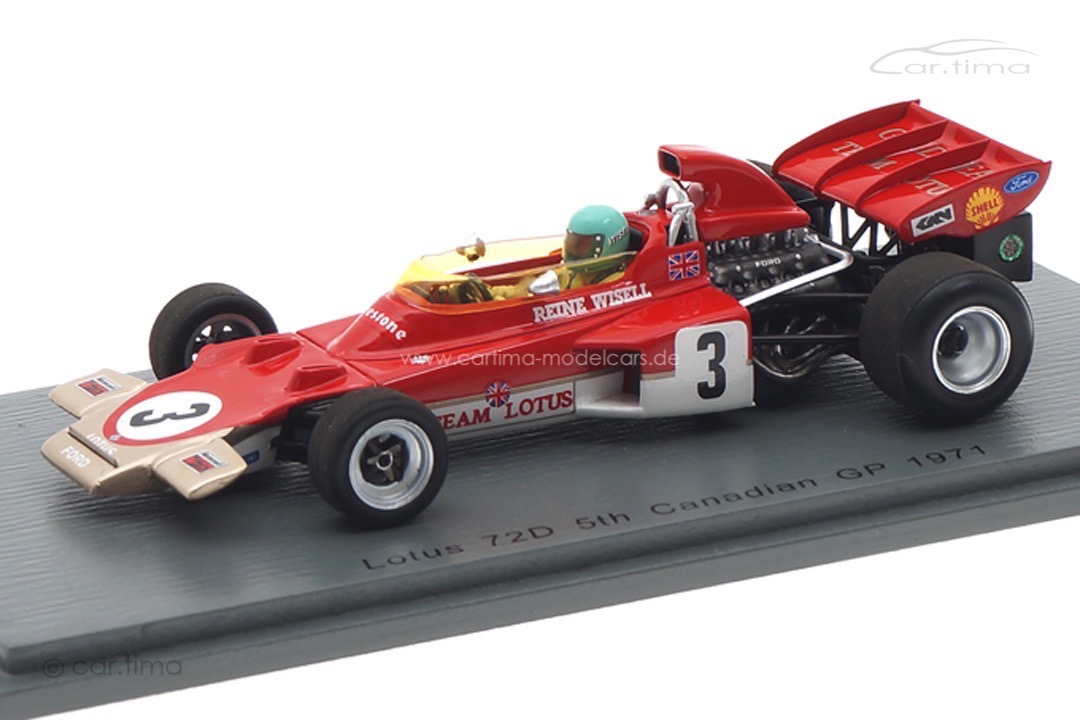 Lotus 72D GP Kanada 1971 Reine Wisell Spark 1:43 S7126 Lotus 72D GP Kanada 1971 Reine Wisell Spark 1:43 S7126