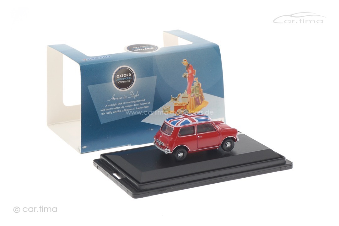 Classic Austin Mini Tartan Red/Union Jack Oxford 1:76 76MN001
