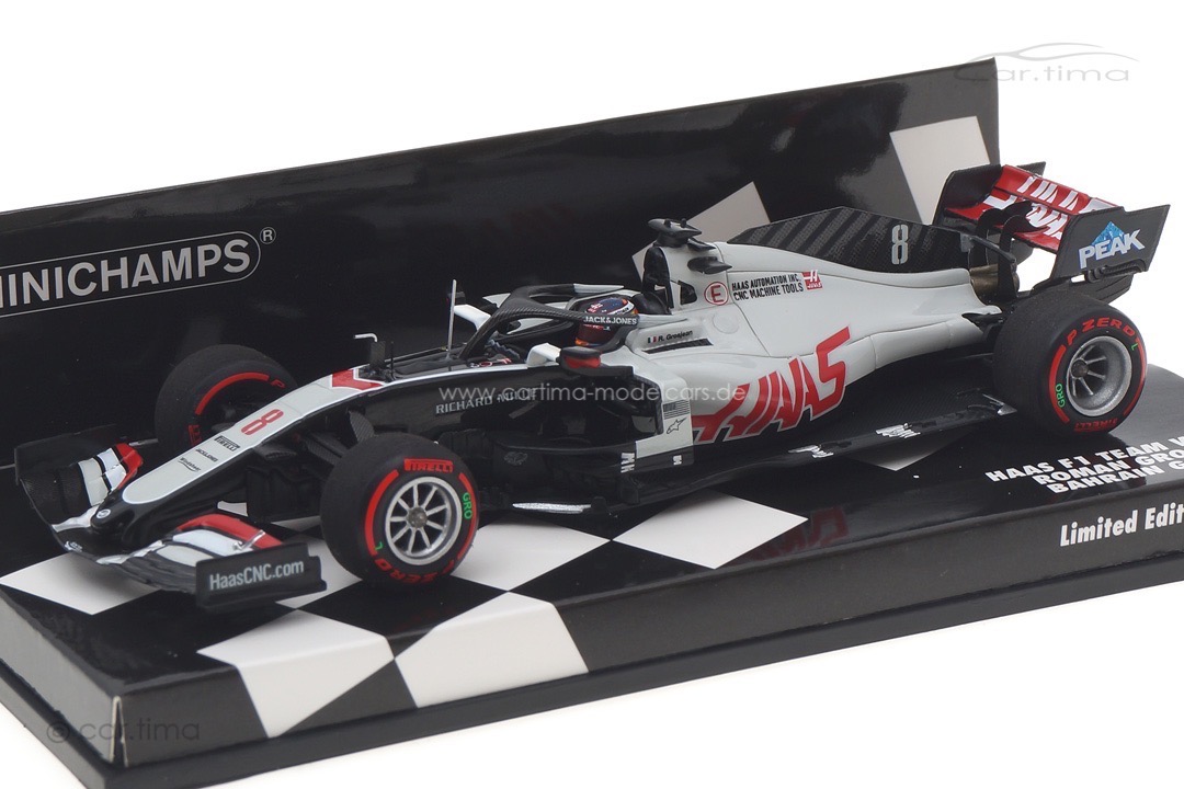 Haas F1 VF-20 GP Bahrain 2020 Romain Grosjean Minichamps 1:43 417201508