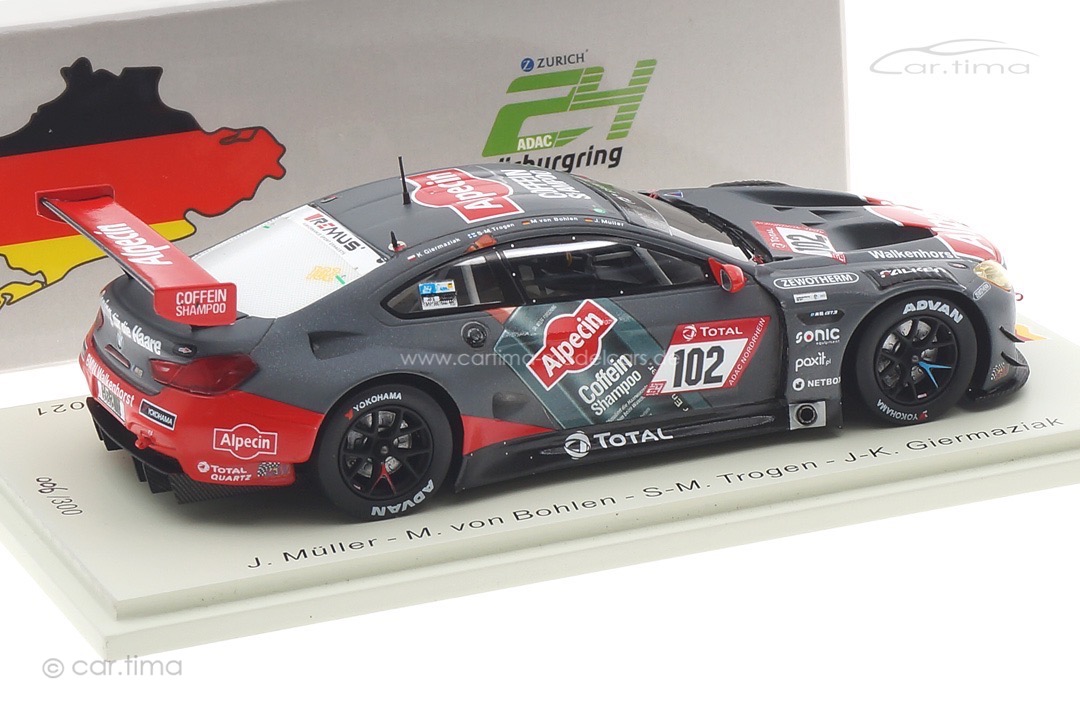 BMW M6 GT3 24h Nürburgring 2021 Giermaziak/Müller/Trogen/von Bohlen Spark 1:43 SG760 BMW M6 GT3 24h Nürburgring 2021 Giermaziak/Müller/Trogen/von Bohlen Spark 1:43 SG760