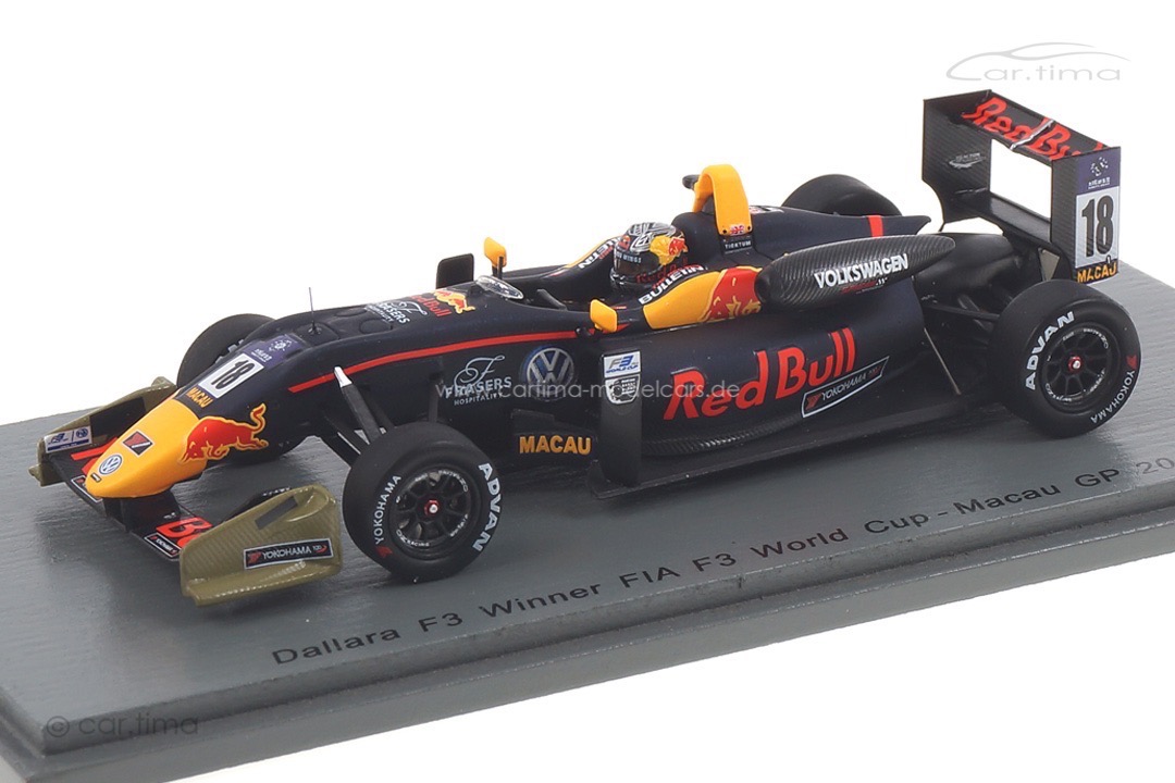Dallara F3 Winner Macau GP 2017 Daniel Ticktum Spark 1:43 43MF17