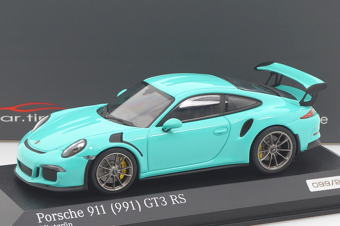 Porsche 911 (991) GT3 RS Mintgrün Minichamps 1:43 CA04316080