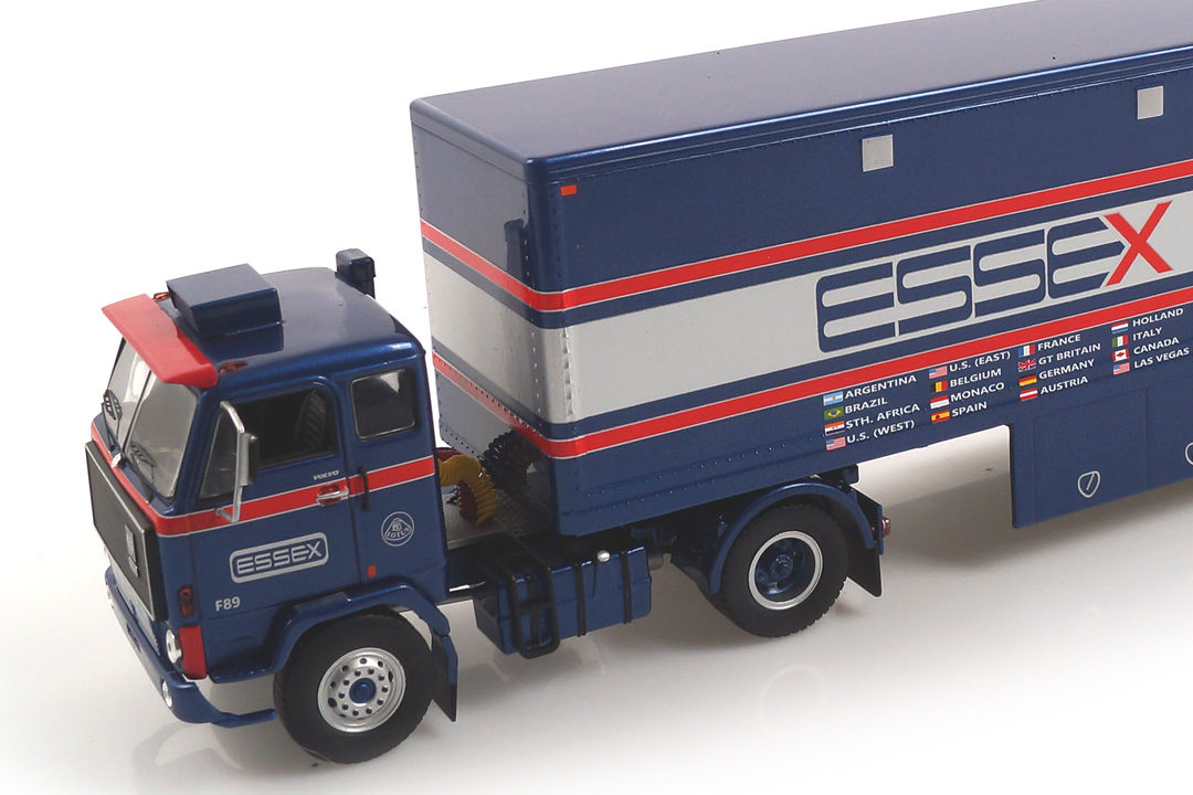 Volvo F89 Essex Lotus Racing Transporter IXO 1:43 TTR021 Volvo F89 Essex Lotus Racing Transporter IXO 1:43 TTR021