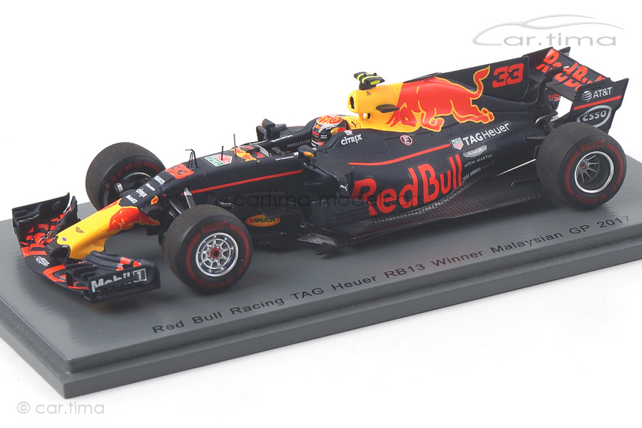 Red Bull Racing RB13 Winner GP Malaysia 2017 Max Verstappen Spark 1:43 S5050