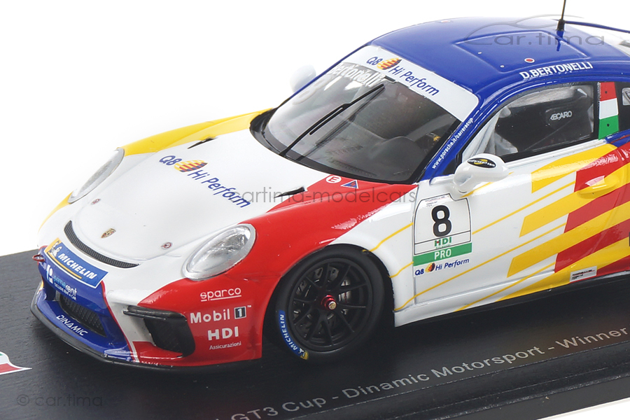 Porsche 911 GT3 Cup Winner Monza 2019 Diego Bertonelli Spark 1:43 SI009 Porsche 911 GT3 Cup Winner Monza 2019 Diego Bertonelli Spark 1:43 SI009