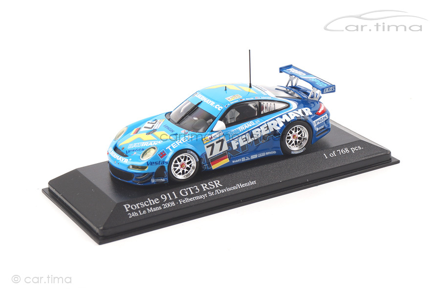 Porsche 911 GT3 RSR 24h LeMans 2008 Felbermayr Minichamps 1:43 400087877