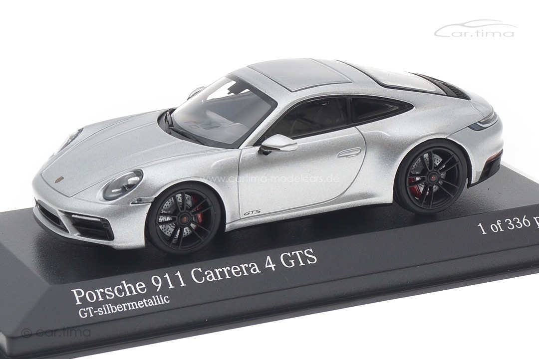 Porsche 911 (992) Carrera 4 GTS GT-Silbermet. Minichamps 1:43 410063004 Porsche 911 (992) Carrera 4 GTS GT-Silbermet. Minichamps 1:43 410063004