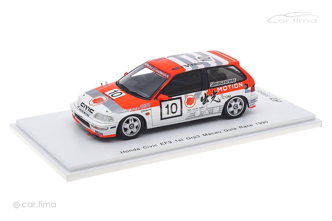 Honda Civic EF3 Class Winner Macau 1990 Osamu Nakako Spark 1:43 SA128 Honda Civic EF3 Class Winner Macau 1990 Osamu Nakako Spark 1:43 SA128