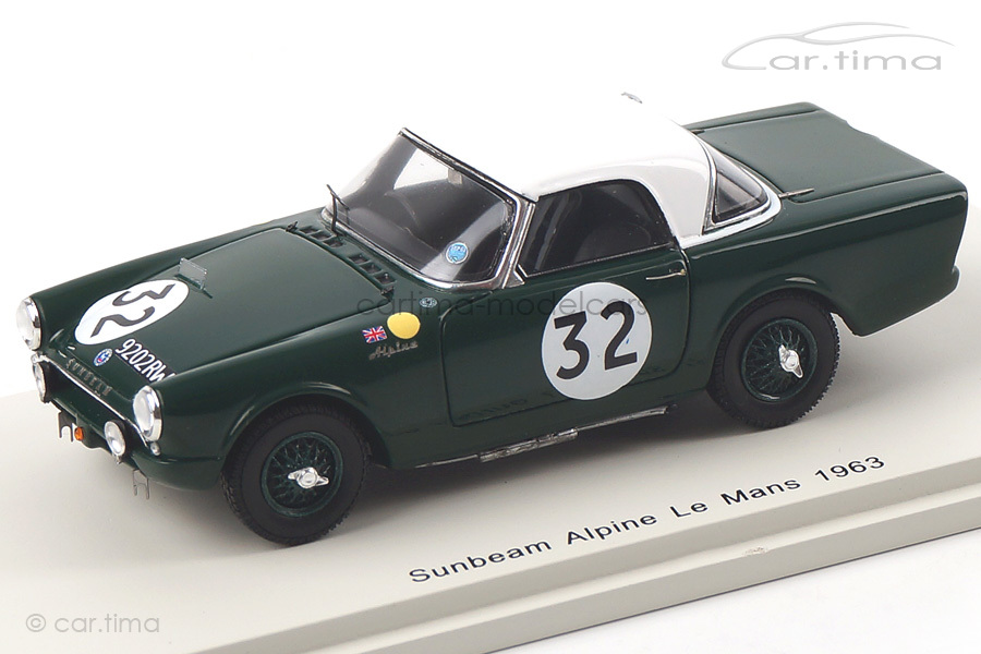 Sunbeam Alpine 24h Le Mans 1963 Ballisat/Lewis Spark 1:43 S4764 Sunbeam Alpine 24h Le Mans 1963 Ballisat/Lewis Spark 1:43 S4764