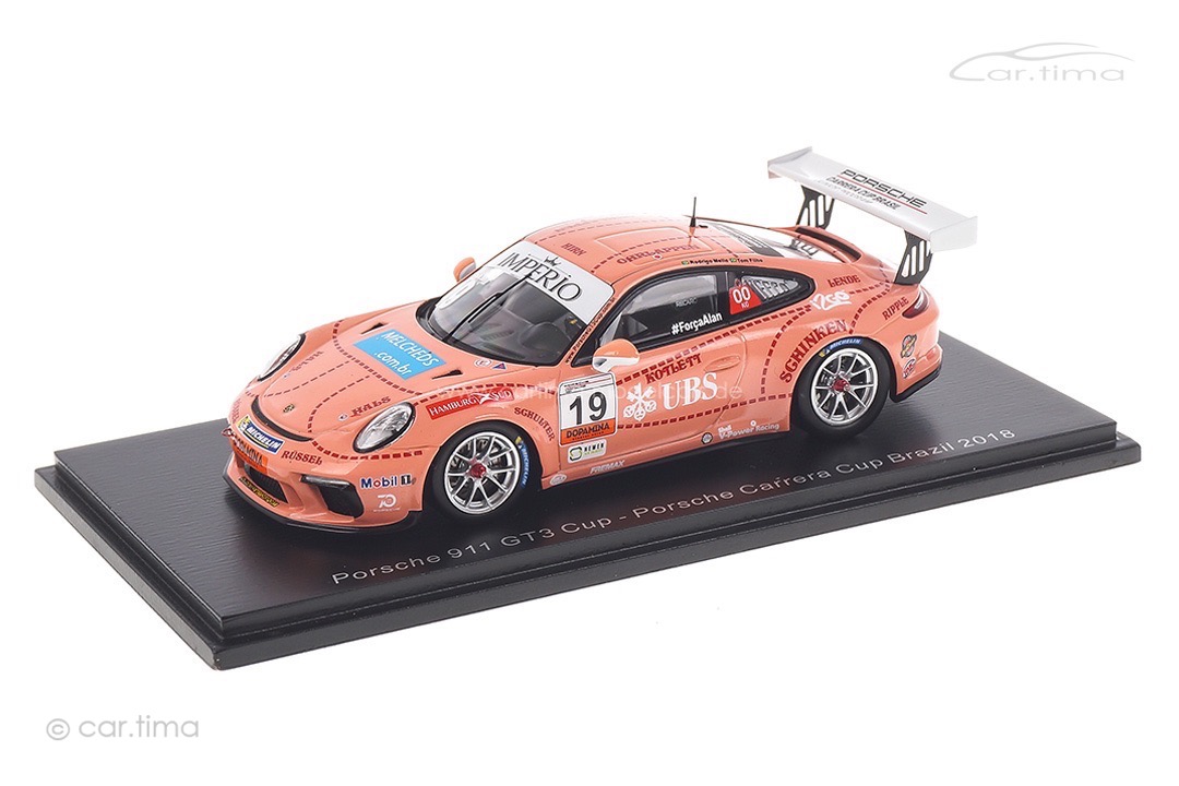 Porsche 911 GT3 Cup Carrera Cup Brasilien 2018 Filho/Mello Spark 1:43 S8503 Porsche 911 GT3 Cup Carrera Cup Brasilien 2018 Filho/Mello Spark 1:43 S8503