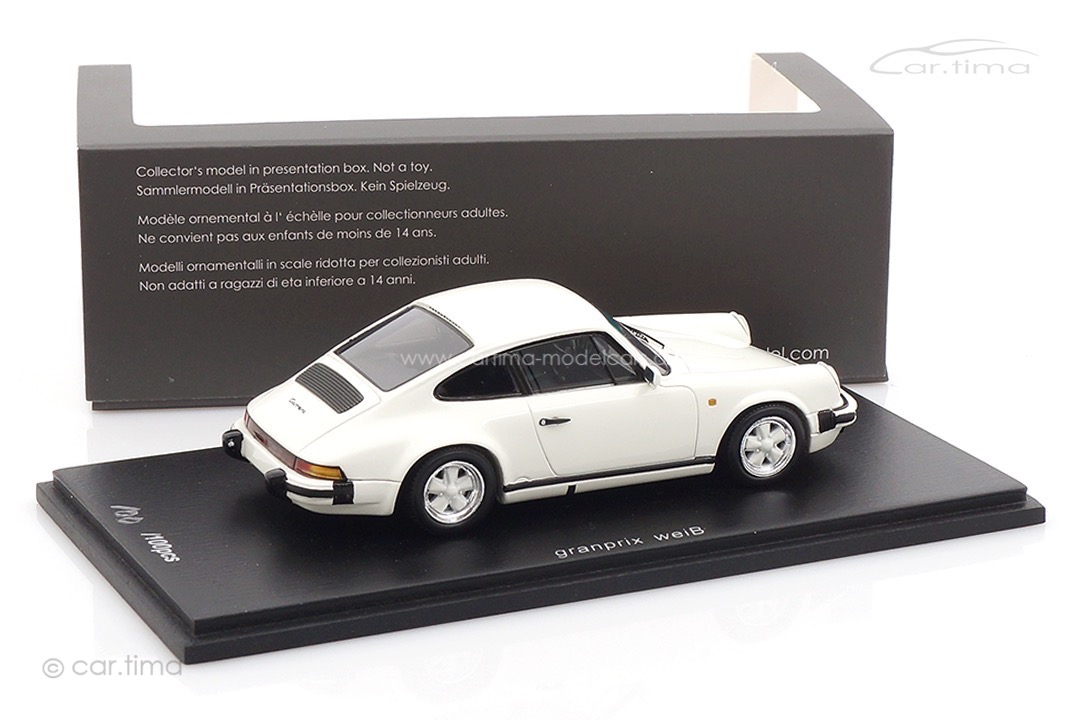 Porsche 911 Carrera 3.2 Grandprix-weiß/Fuchsfelge weiß Spark 1:43 CA04311009 