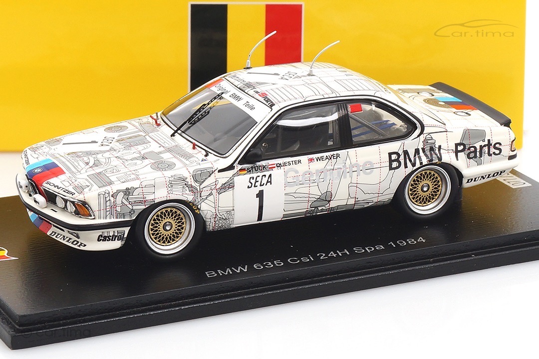 BMW 635 CSI 24h Spa 1984 Quester/Stuck/Weaver Spark 1:43 SB658