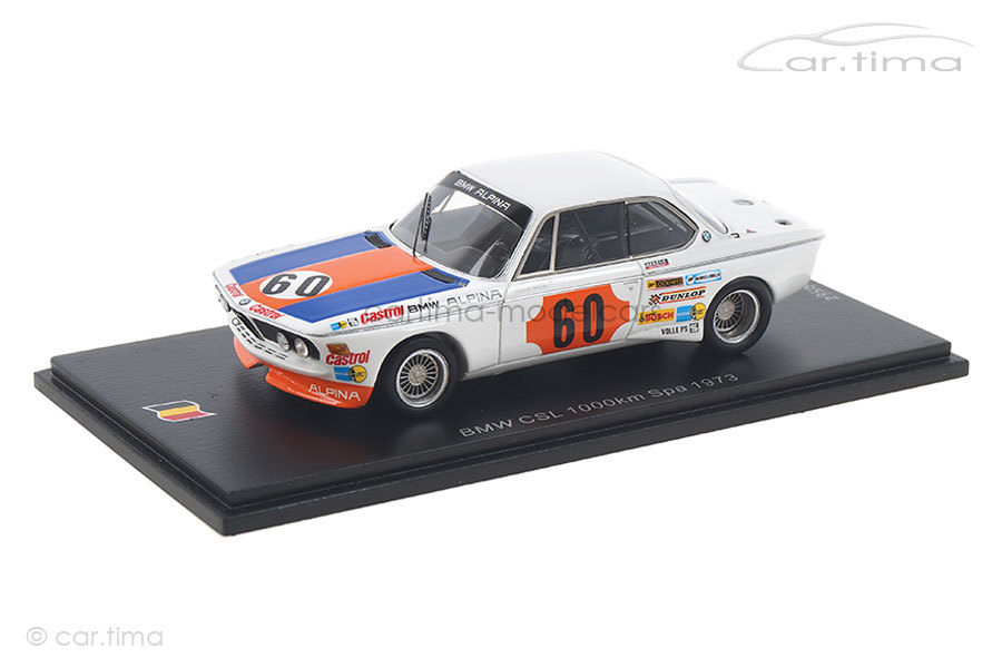 BMW 3.0 CSL 1000 km Spa 1973 Lauda/Stuck Spark 1:43 SB227 BMW 3.0 CSL 1000 km Spa 1973 Lauda/Stuck Spark 1:43 SB227