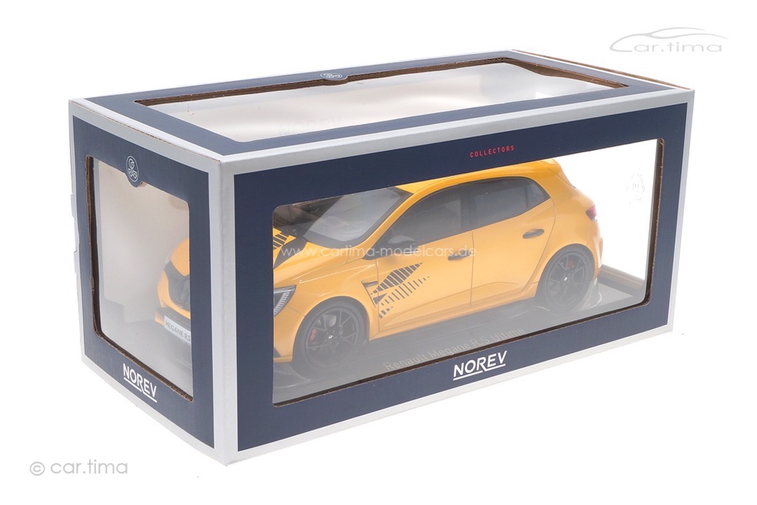 Renault Megane R.S. Ultime 2023 Sirius Yellow Norev 1:18 185395 Renault Megane R.S. Ultime 2023 Sirius Yellow Norev 1:18 185395