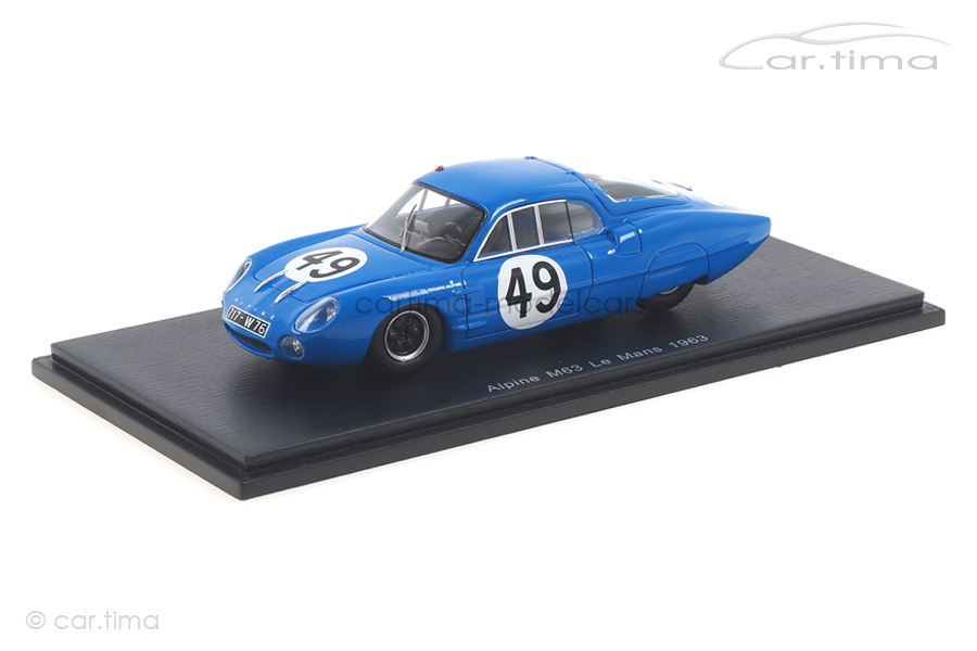 Alpine M63 24h Le Mans 1963 Frescobaldi/Richard Spark 1:43 S5483 Alpine M63 24h Le Mans 1963 Frescobaldi/Richard Spark 1:43 S5483