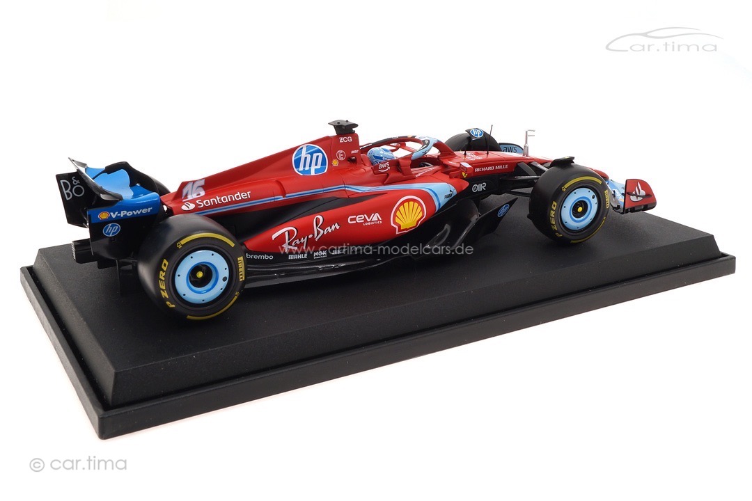 Ferrari F1 SF-24 GP USA Miami 2024 Charles Leclerc Bburago 1:18 18-16815-L-Miami Ferrari F1 SF-24 GP USA Miami 2024 Charles Leclerc Bburago 1:18 18-16815-L-Miami