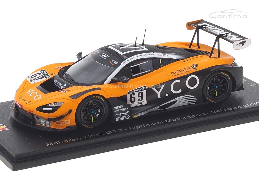 McLaren 720S GT3 24h Spa 2020 Bell/Osborne/Wilkinson Spark 1:43 SB405