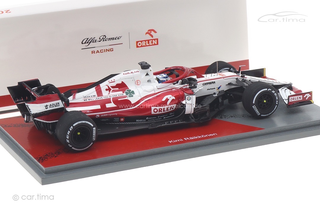 Alfa Romeo Racing ORLEN C41 GP Abu Dhabi 2021 Kimi Räikkönen Spark 1:43 S7856