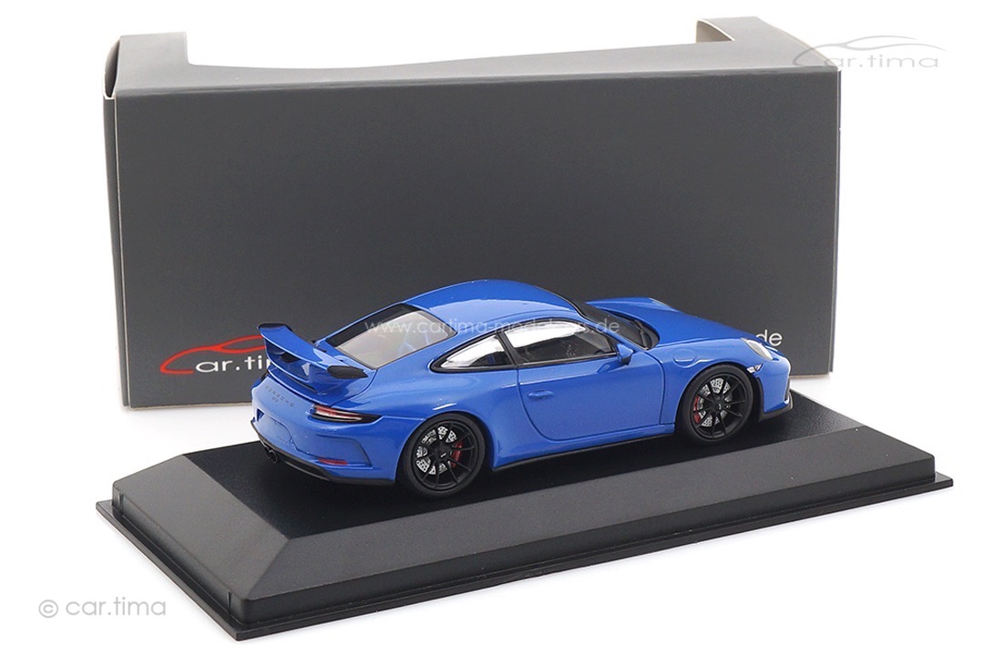 Porsche 911 (991 II) GT3 Maritimblau/Rad schwarz Minichamps 1:43 CA04318010B