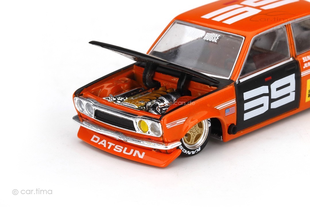 Datsun 510 Pro Street SK510 Kaido House orange MINI GT 1:64 KHMG004 Datsun 510 Pro Street SK510 Kaido House orange MINI GT 1:64 KHMG004