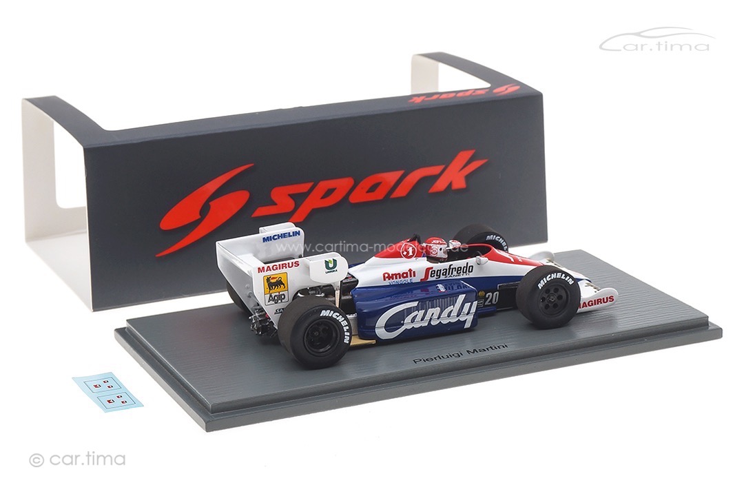 Toleman TG184 GP Italien 1984 Pierluigi Martini Spark 1:43 S2782