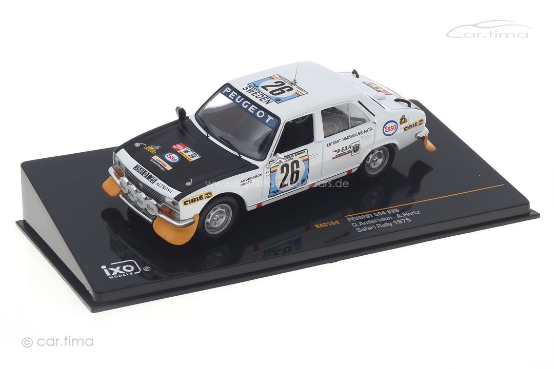 Peugeot 504 Safari Rallye 1975 Andersson/Hertz IXO 1:43 RAC164 Peugeot 504 Safari Rallye 1975 Andersson/Hertz IXO 1:43 RAC164