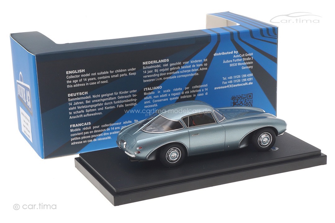 Abarth 1500 Biposto 1952 silber met. Avenue43 1:43 60075