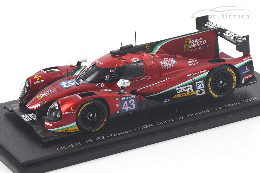 Ligier JS P2-Nissan 24h Le Mans 2016 Albuquerque/Gonzalez/Senna Spark 1:43 S5125 Ligier JS P2-Nissan 24h Le Mans 2016 Albuquerque/Gonzalez/Senna Spark 1:43 S5125