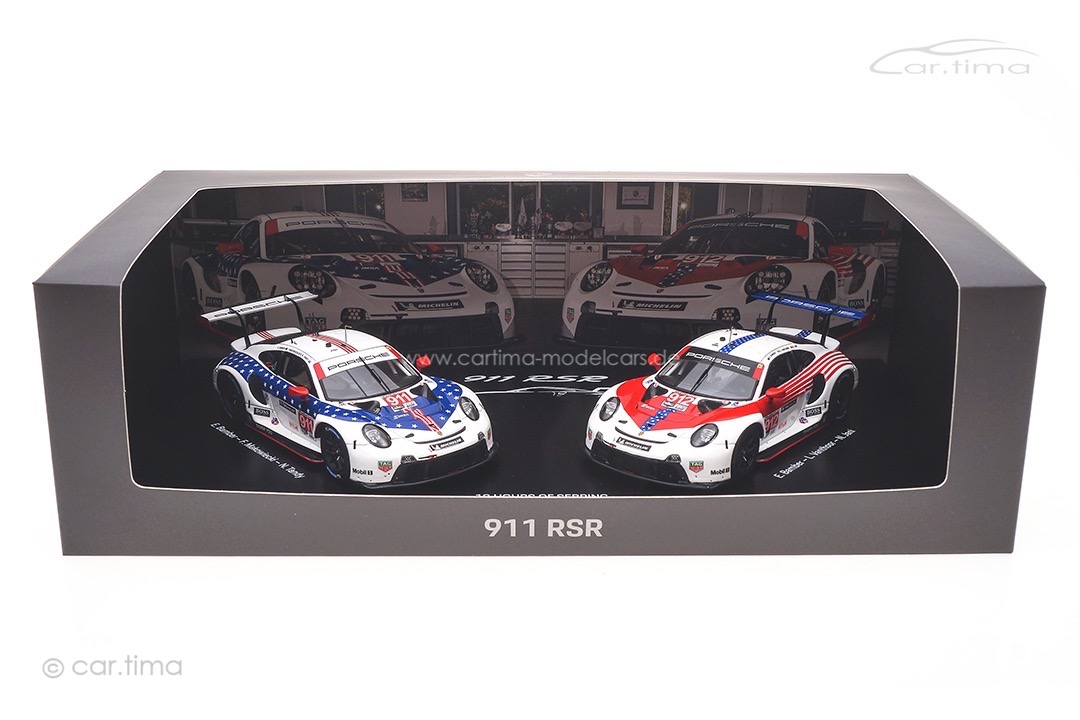 Set Porsche 911 RSR 12h Sebring 2020 #911 / #912 Spark 1:43 WAP0200120P0FW Set Porsche 911 RSR 12h Sebring 2020 #911 / #912 Spark 1:43 WAP0200120P0FW