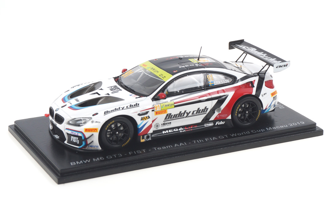 BMW M6 GT3 Macau 2019 Joel Eriksson Spark 1:43 SA215 BMW M6 GT3 Macau 2019 Joel Eriksson Spark 1:43 SA215