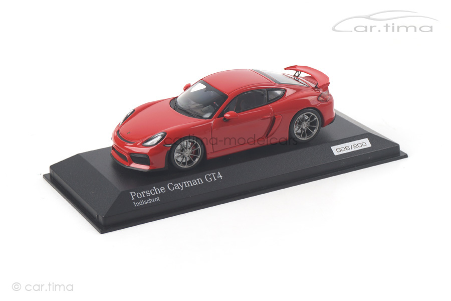 Porsche Cayman GT4 Indischrot Minichamps 1:43 CA04316069 Porsche Cayman GT4 Indischrot Minichamps 1:43 CA04316069