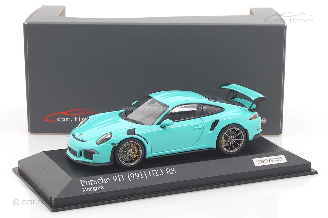 Porsche 911 (991) GT3 RS Mintgrün Minichamps 1:43 CA04316080