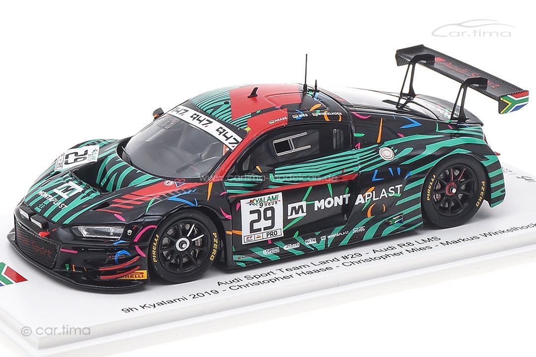 Audi R8 LMS 9h Kyalami 2019 Mies/Haase/Winkelhock Spark 1:43 FF004 Audi R8 LMS 9h Kyalami 2019 Mies/Haase/Winkelhock Spark 1:43 FF004