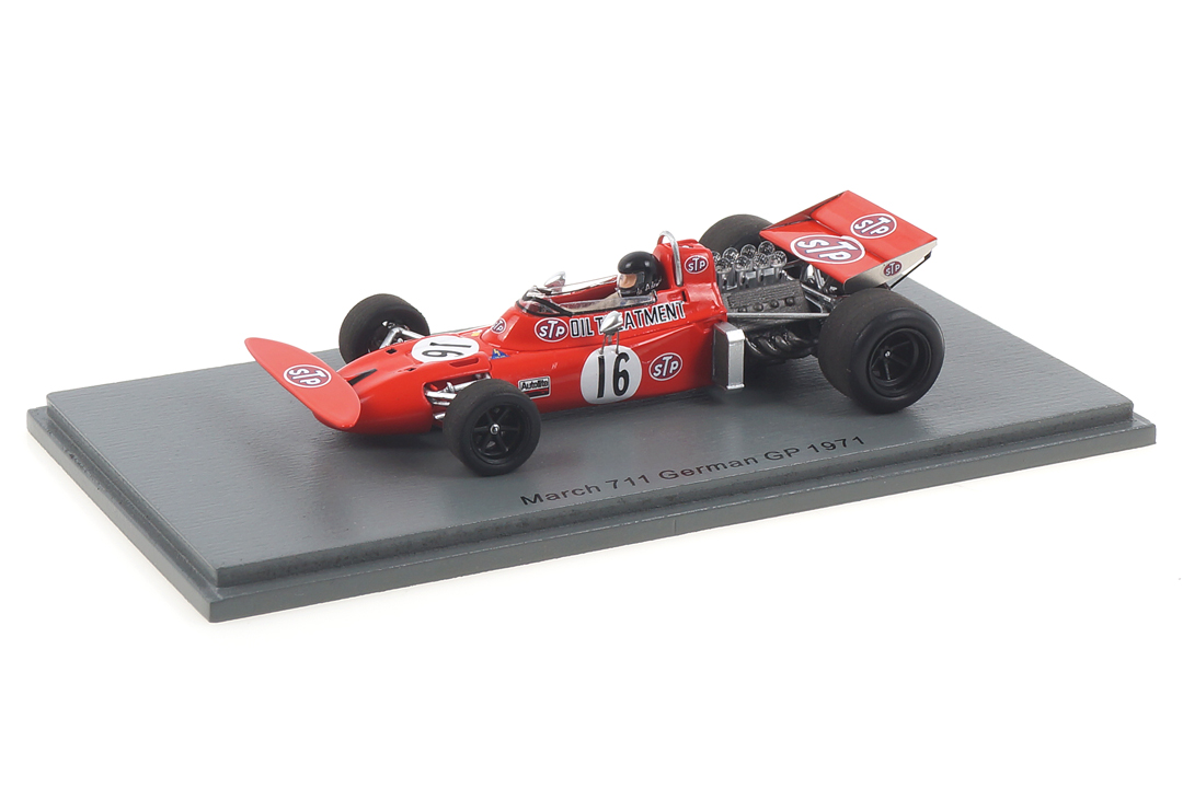 March 711 German GP 1971 Andrea de Adamich Spark 1:43 S7261 March 711 German GP 1971 Andrea de Adamich Spark 1:43 S7261