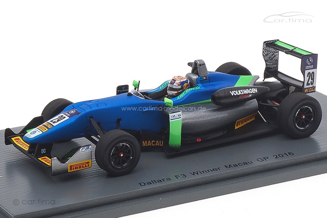 Dallara F3 Winner Macau GP 2016 Antonio Félix da Costa Spark 1:43 43MF16 Dallara F3 Winner Macau GP 2016 Antonio Félix da Costa Spark 1:43 43MF16