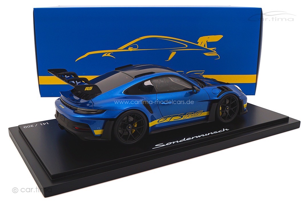 Porsche 911 (992) GT3 RS Sonderwunsch Saphirblau Spark 1:18 MAP05870024