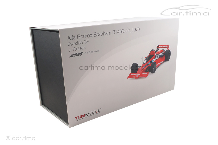 Alfa Romeo BT46B GP Schweden 1978 John Watson TSM 1:18 TSM151804R