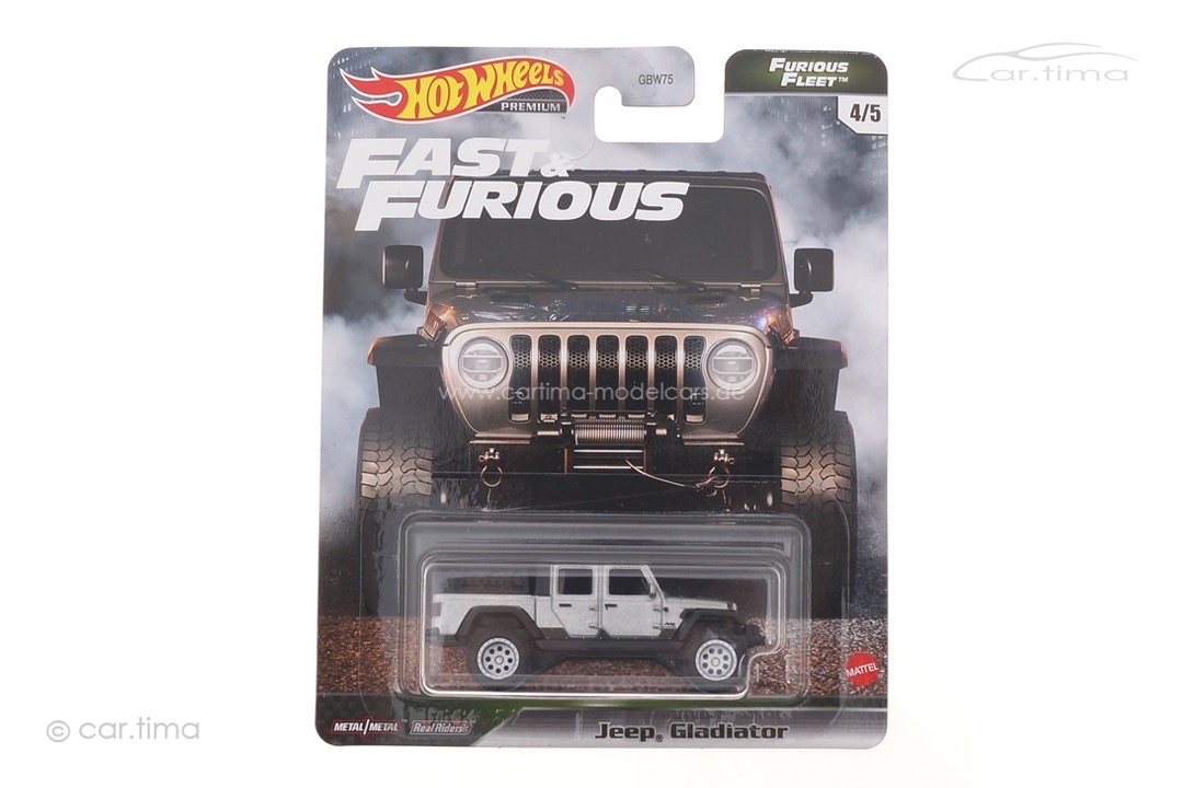 Fast & Furious Premium 5 Car-Set Furious Fleet Hot Wheels 1:64 GBW75-979N