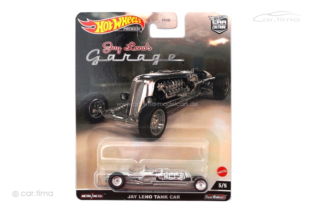Jay Leno Tank Car Jay Leno's Garage 5/5 Real Riders Hot Wheels 1:64 FPY86-HCJ85