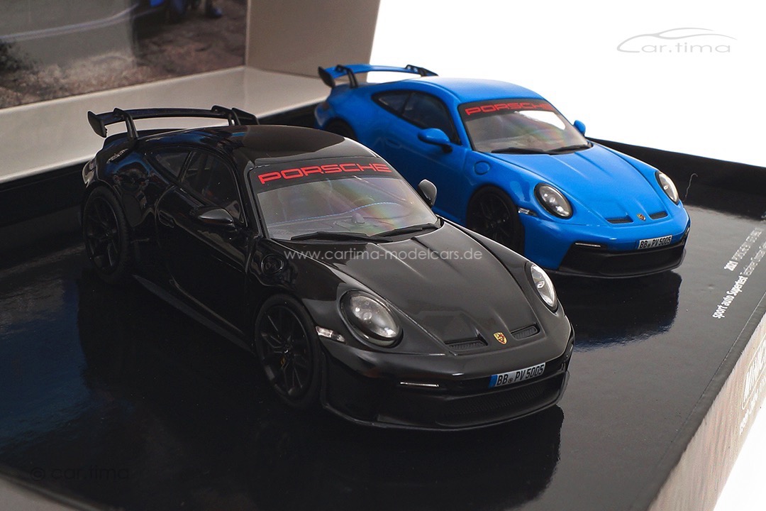 Set Porsche 911 (992) GT3 Sport Auto Supertest Nordschleife Minichamps 1:43 412069200 Set Porsche 911 (992) GT3 Sport Auto Supertest Nordschleife Minichamps 1:43 412069200