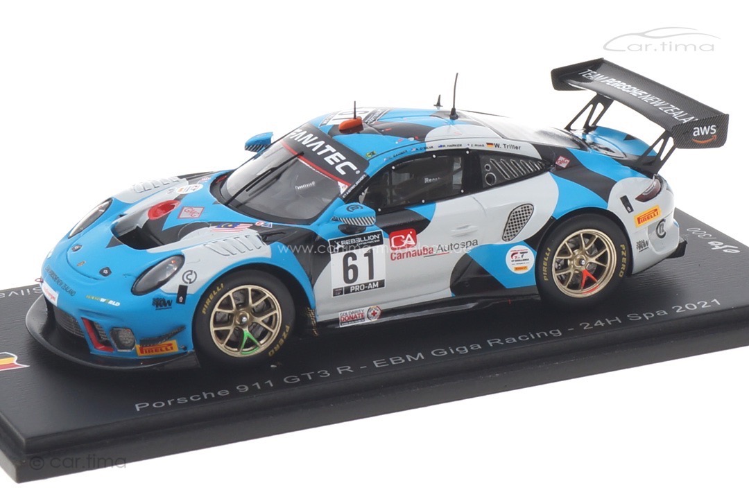 Porsche 911 GT3 R 24h Spa 2021 Triller/Rivas/Harker/Bamber Spark 1:43 SB445