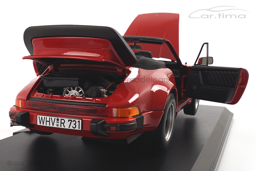 Porsche 911 (930) Turbo Cabriolet 3.3 Indischrot Norev 1:18 187664 Porsche 911 (930) Turbo Cabriolet 3.3 Indischrot Norev 1:18 187664