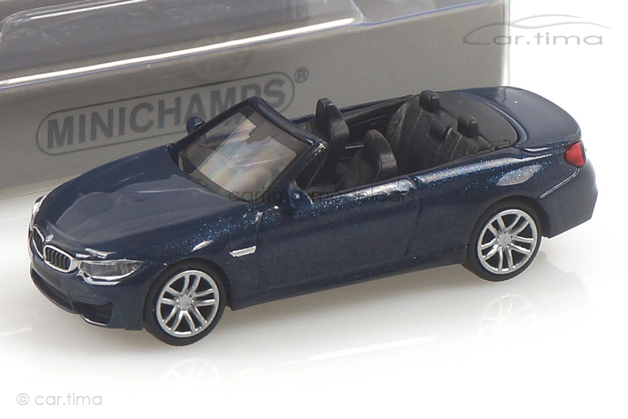 BMW M4 Cabriolet 2015 blau met. Minichamps 1:87 870027232