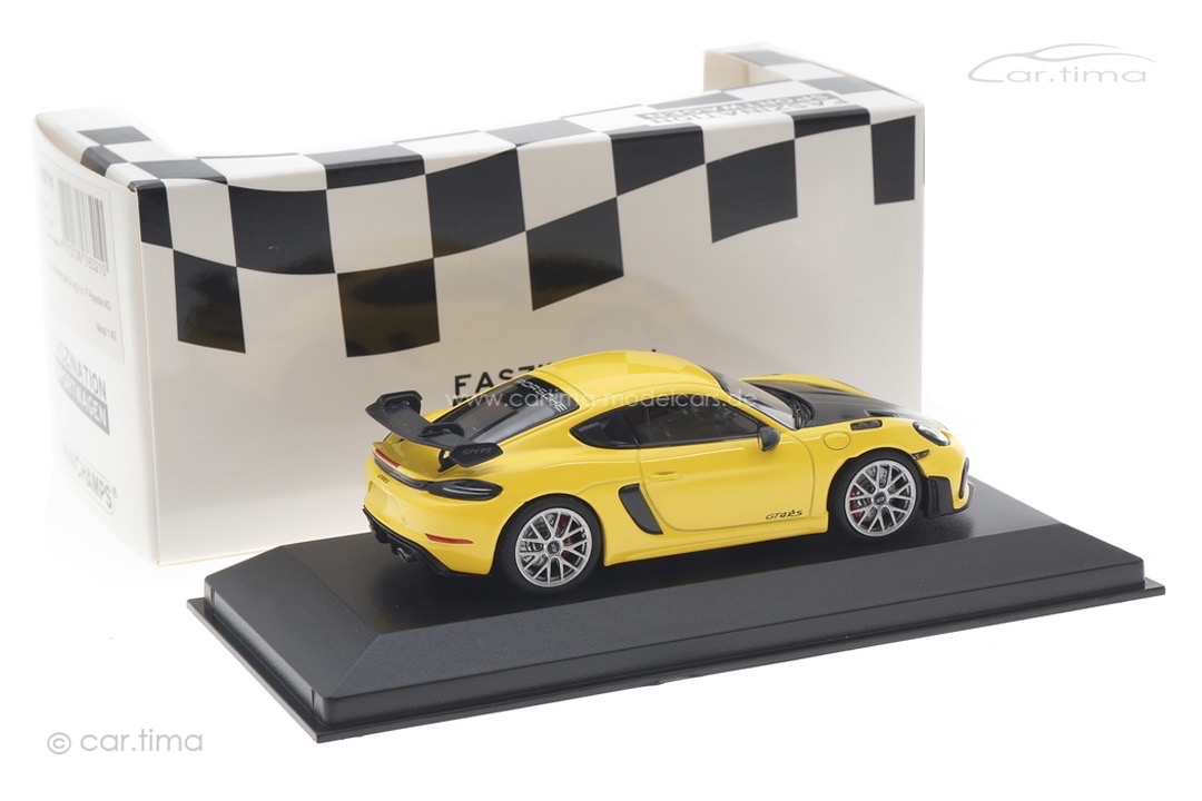 Porsche 718 (982) Cayman GT4 RS Weissach Paket Racinggelb/Rad silber Minichamps 1:43 413069711 Porsche 718 (982) Cayman GT4 RS Weissach Paket Racinggelb/Rad silber Minichamps 1:43 413069711