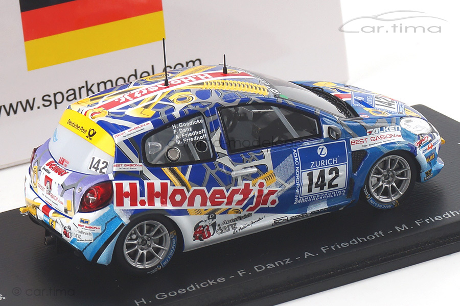 Renault Clio 24h Nürburgring 2015 Danz/Friedhoff/Goedicke Spark 1:43 SG199