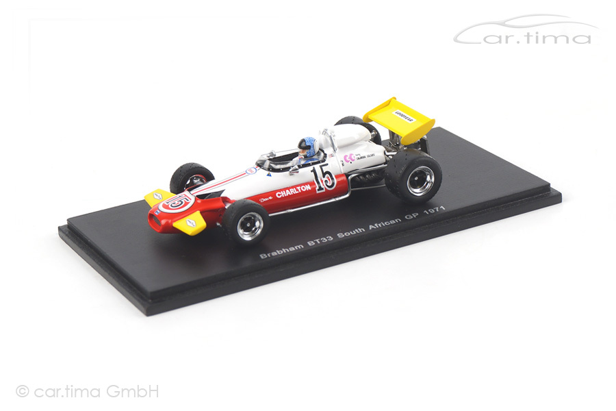 Brabham BT33 GP Südafrika 1971 Dave Charlton Spark 1:43 S4339 Brabham BT33 GP Südafrika 1971 Dave Charlton Spark 1:43 S4339