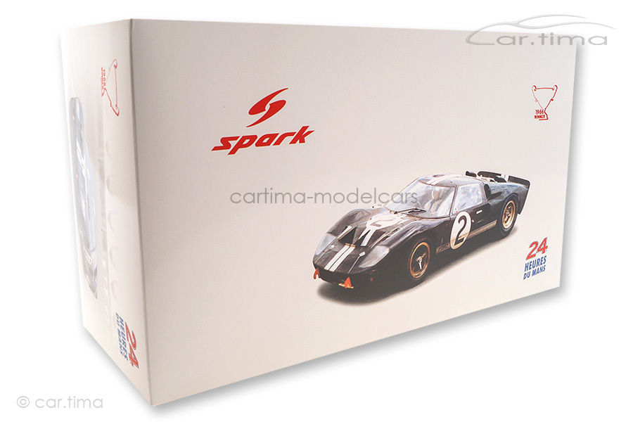 Ford GT40 MKII Winner 24h Le Mans 1966 Amon/McLaren Spark 1:18 18LM66 Ford GT40 MKII Winner 24h Le Mans 1966 Amon/McLaren Spark 1:18 18LM66